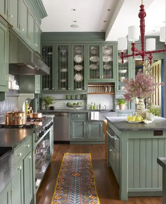 Оливковая страсть: изысканный дизайн кухонного пространства