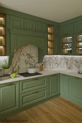 Рисунок с кухней оливкового цвета: искусство в каждой детали вашего интерьера