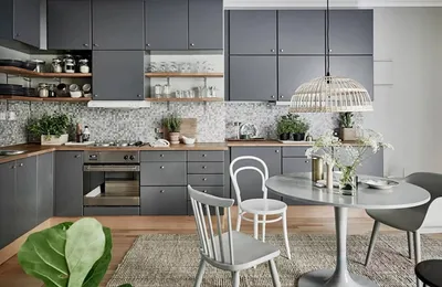Вдохновение серыми оттенками: фото с кухнями в стильном исполнении