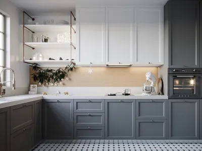 Фотографии кухонь в сером цвете: элегантность в каждом кадре