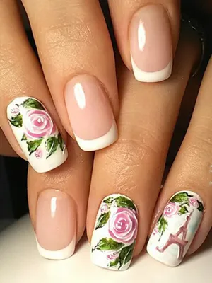 Удивительные рисунки ногтей с мотивами цветов