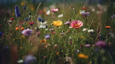 Оазис красоты: Чудесные снимки полевых цветов, вписывающиеся в ландшафт