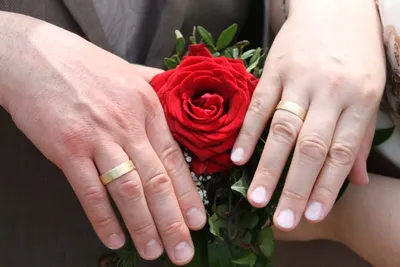 Обои на телефон: руки с кольцом и цветами