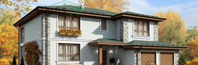 Красочное изображение цветного фасада с яркой крышей: скачать бесплатно на телефон.