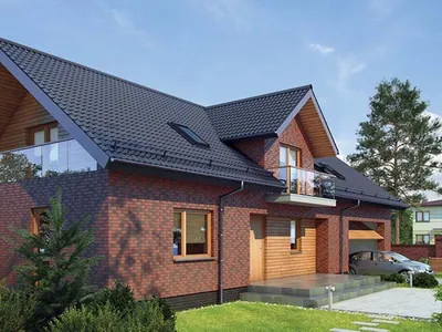 Фото Сочетание цветов крыши и стен дома в HD качестве: бесплатное скачивание