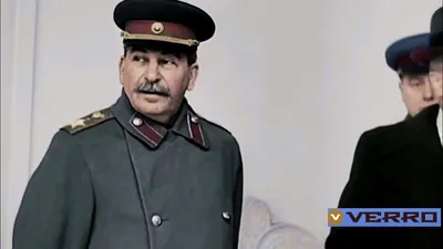 Одна из редких фотографий Сталина в цвете