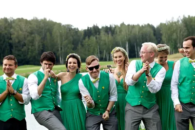 Фото Свадьба в зеленом цвете - живописные моменты, запечатленные камерой