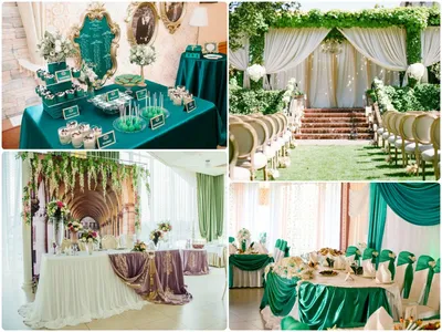 Фото Свадьба в зеленом цвете - красивые изображения для фонов и обоев
