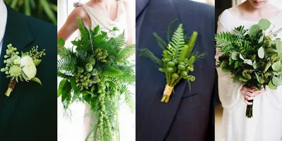 Фото цветов на свадьбе в зеленом цвете