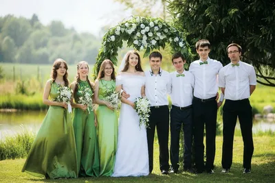 Фотк свадьбы в зеленых тонах