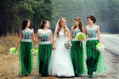 Изображения свадебного торжества в зеленых тонах: HD фото на мак