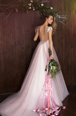 Изящные свадебные платья розового оттенка - фотографии в формате PNG для вашего творчества