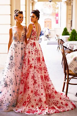 2024: Фото розовых свадебных платьев в новом году
