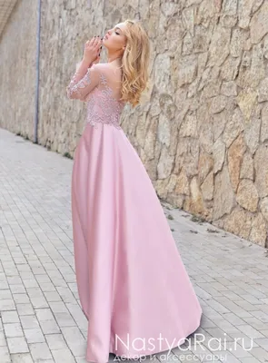 Фото свадебного платья розового цвета в HD качестве