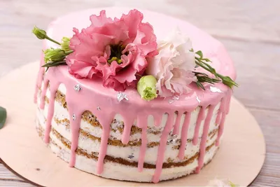 Восхитительный цветочный торт для вашего дизайна (PNG)