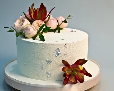 HD фотография цветочного торта в качестве фона