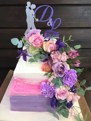 Арт-фотография цветочного торта для iOS