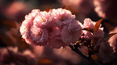 Скачать бесплатно фото с яркими цветами сакуры