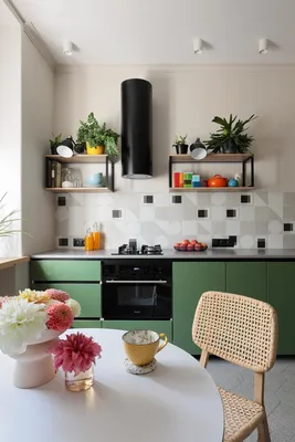 Изысканные цветовые комбинации для стен на кухне
