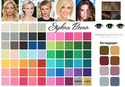 Картинки цветных волос для людей с цветотипом весна