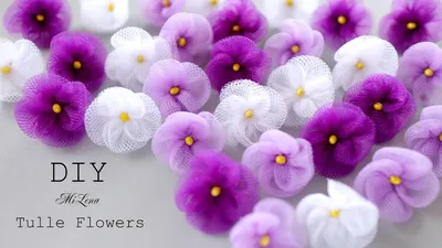Красивые цветы из фатина: выберите размер и формат для скачивания (JPG, PNG, WebP)