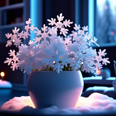 Зимние цветы: Прекрасное в прозрачности
