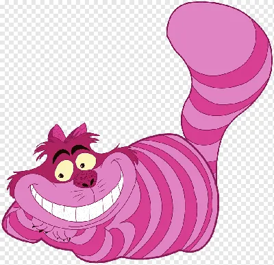 розовый кот на Алисе в стране чудес, Безумный Шляпник Чеширский кот Алиса в  стране чудес, Алиса в стране чудес, акварель, пурпурный, мультфильм png |  PNGWing