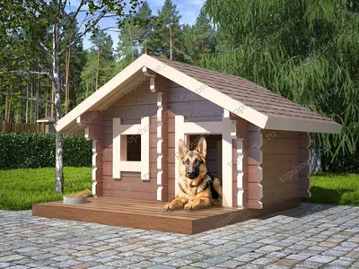 Будок для собак из дерева в формате jpg