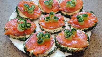 Бутерброды с красной рыбой и киви - пошаговый рецепт с фото на Повар.ру