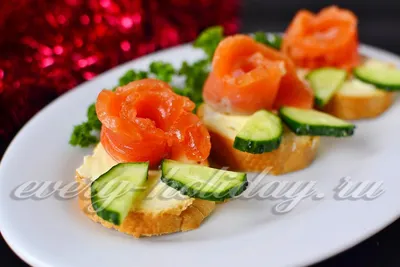 бутерброды с красной рыбой - отличная закуска! - YouTube