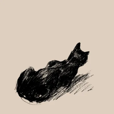 Черный кот в интернет-магазине на Ярмарке Мастеров | Иллюстрации и рисунки,  Липецк - доставка по России. Товар продан.