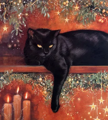 Неоново-чёрный кот 4к высокое …» — создано в Шедевруме