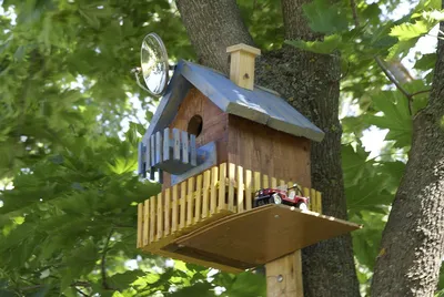 Домики для птиц для наружного оформления, новый садовый домик для птиц,  украшение для дома, улицы, садовое дерево | AliExpress