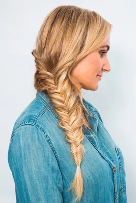 Коса Рыбий хвост просто быстро ☆ Hair Braid \"Fish Tail\" ☆ Плетение косички  | ПРИЧЁСКИ И МОДА | Дзен