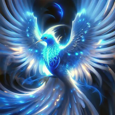 Синяя птица счастья, фентези, лё…» — создано в Шедевруме