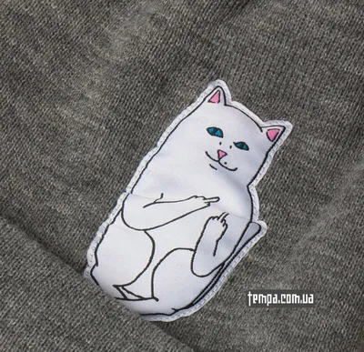 Шапка beanie Ripndip Nermal оригинал кот показывает фак (fuck off) | Tempa