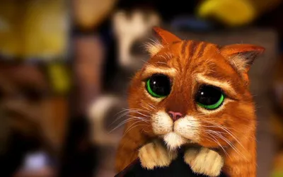 Милый кот с грустными глазами из Шрека (30 картинок) ⚡ Фаник.ру