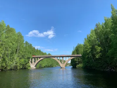 Арочный мост через реку Янисйоки - ИЛАКС - Отдых на Ладоге