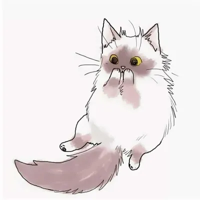 Мультяшный кот сидит на спине PNG , мультфильм, кошка, сидеть на корточках  PNG картинки и пнг PSD рисунок для бесплатной загрузки
