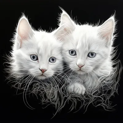 Котята белые пушистые (57 лучших фото)