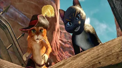 Кот в сапогах с друзьями обокрали бандитскую парочку Джека и Джилл | Кот в  сапогах (2011) - YouTube