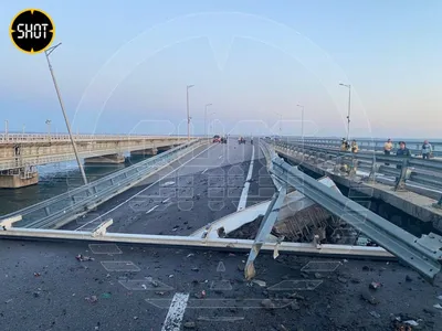 Украина второй раз за год совершила атаку на Крымский мост, в результате  которой погибли люди - Ведомости