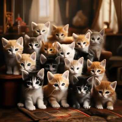 Милые котята» картина Матюниной Ольги (бумага, акварель) — купить на  ArtNow.ru