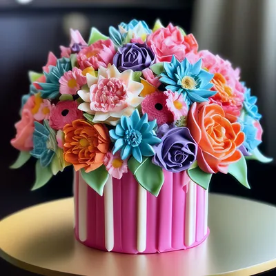 Купить День рождения, тропическое цветение, ромашка/гвоздика, бумажные цветы,  роза/лилия/подсолнух/тюльпан, 3D всплывающий букет | Joom
