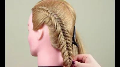 Косичка обратный рыбий хвост. Reverce Fish Tail Braid - YouTube