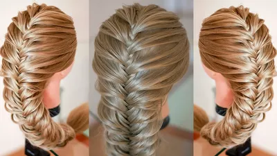 Как Заплести Рыбий Хвост Наоборот Видео Урок Онлайн| How to Fishtail Braid  Contrast Video Tutorial - YouTube