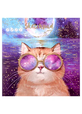 Красивый кот мультфильма летит в космос. Астронавт кота. Небесная сфера.  Иллюстрация вектора - иллюстрации насчитывающей мухы, киска: 187834985