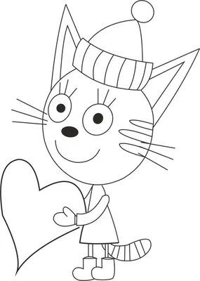 Коржик Три кота - Три кота - Раскраски антистресс