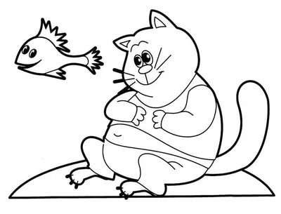 Раскраска Набор для игры в доктора | Раскраски из мультфильма Три кота.  Раскраски Три кота скачать для детей