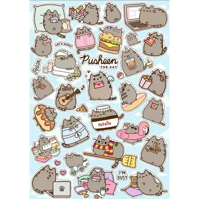 Кот Пушин - Купить Игрушку Подушку Pusheen Cat в виде Рыжего Кота